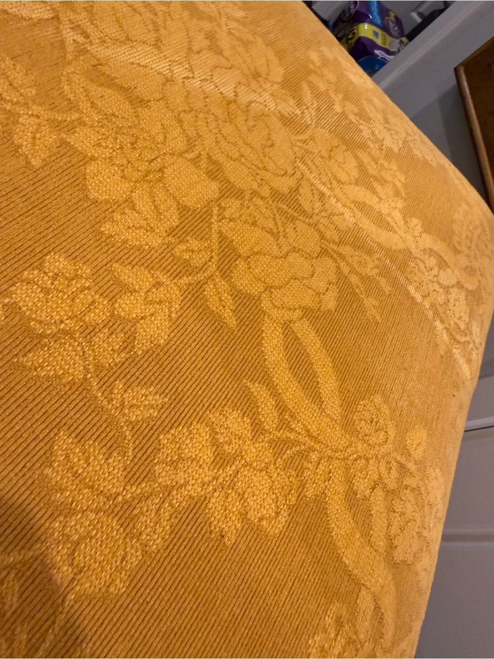 25-6” New Pierre Frey Designer Golden Jacquard Decorative Floor Pillow(s) - Picture 2 of 5